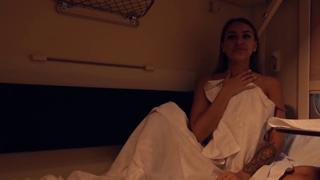 Unhinged freak fest aboard a moving train with a bizarre stranger