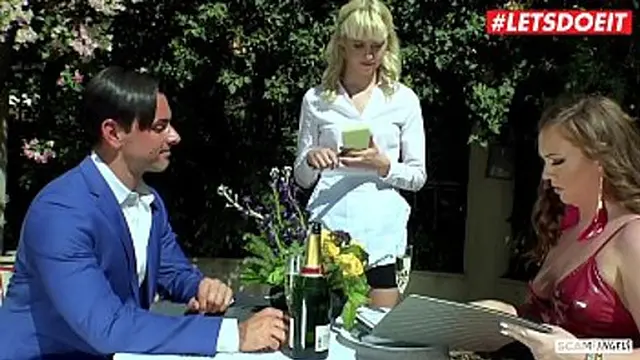 LETSDOEIT - Hot Girls Maddy O'Reilly And Chloe Couture Anal Love In FFM Hardcore Sex