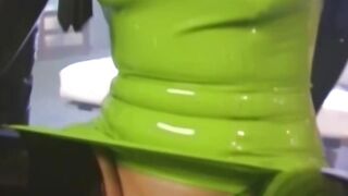 Classic seductress Gia Paloma toys with latex lady