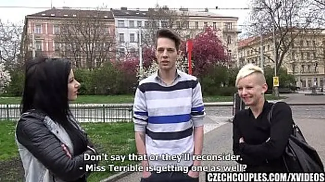 Curvy Brunette and Naive Blonde Sharing Intimate Moments