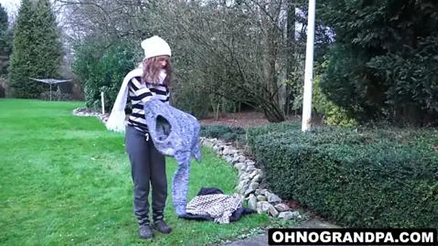 Old Man and the Young Bunny Baby