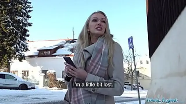 Public Agent MILF big tits cash sex