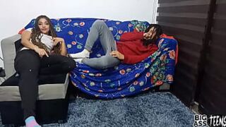 Sleepover with stepsister gets out of control, I cum on her pussy and put my cock in her big fluffy ass she makes me a big blowjob Hardcore Sex with my Stepsister Xvideos Big Ass