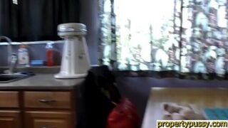 Young real estate agent seduces her handsome client