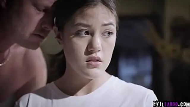 18 year old teen dauther takes stepdaddys cock