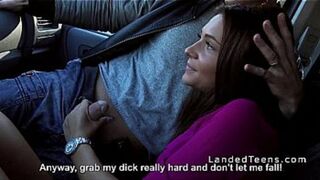 Orgy in a van with teen hitchhikers in public