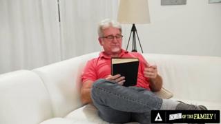 Katie's sinful stepdad gets pounded by multiple studs at a taboo family gathering