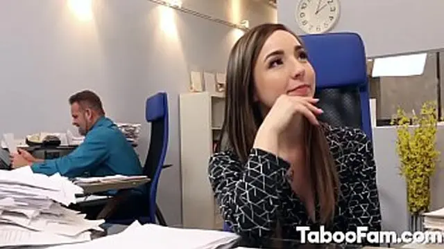 Brunette Teen Bambi Brooks sucks dick and stuffed pov