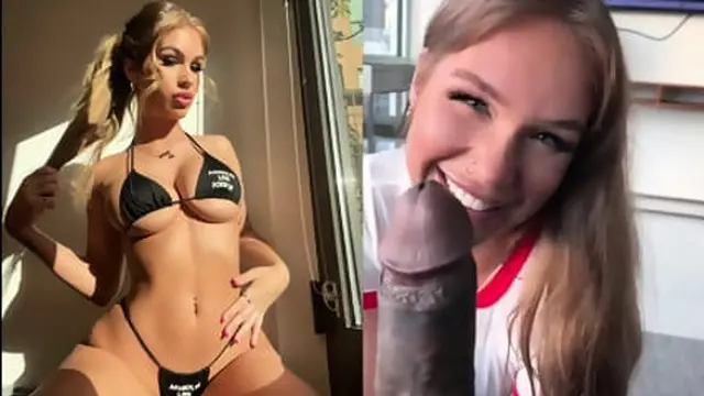 Thirsty influencers gobble BBC cock🍆 like hungry whores: Sky′s filthy BBC fantasy