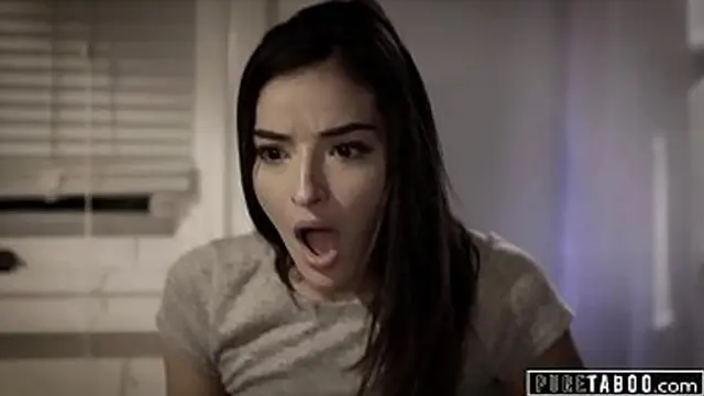 Teen girlfriend Seducing Step-hunk and girlfriend