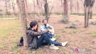 Joana parties wild, lands dual penetration threesome with two cock🌭-whorin' dudes: DP delight!