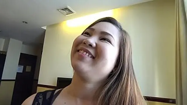chubby asian tease gets fucked in a hotel room