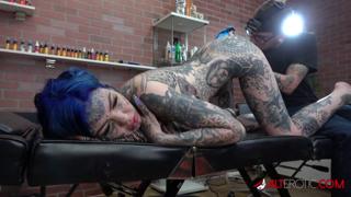 Torched Aussie anal👌 after sweaty sessions with inked stud