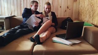 Dirty student desk drills, Homework Harlots' XXX Exams