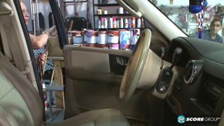 Older Woman Fucked by Two Men in the Garage - Juan Largo