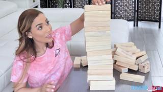 Huge Jenga with Alita Lee & Jon Jon - Tiny Deepthroat