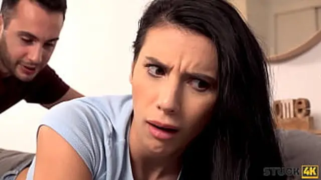 STUCK4K  Getting stuck in the couch ended with a naughty adventure