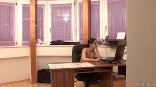 Raunchy desk romp in five minutes or less