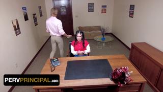 Dirty Stepsister Bangs Stepson's Principal in a Hot Latin Milf Ride