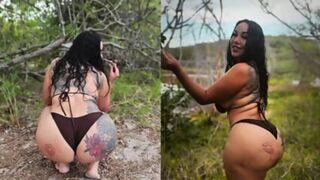 Raunchy Ranger Ravishes Massive Tool Under Trees