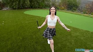 Horny🥵 Brunette Teen's Natural Tits & Perfect Ass🍑 Get Slammin' in Bedroom